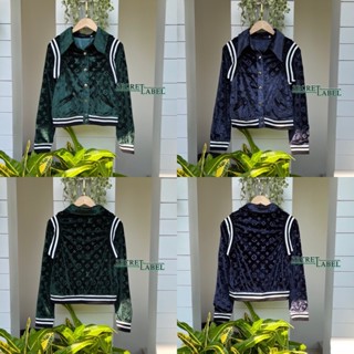 เสื้อ jacket LV กำมะหยี่