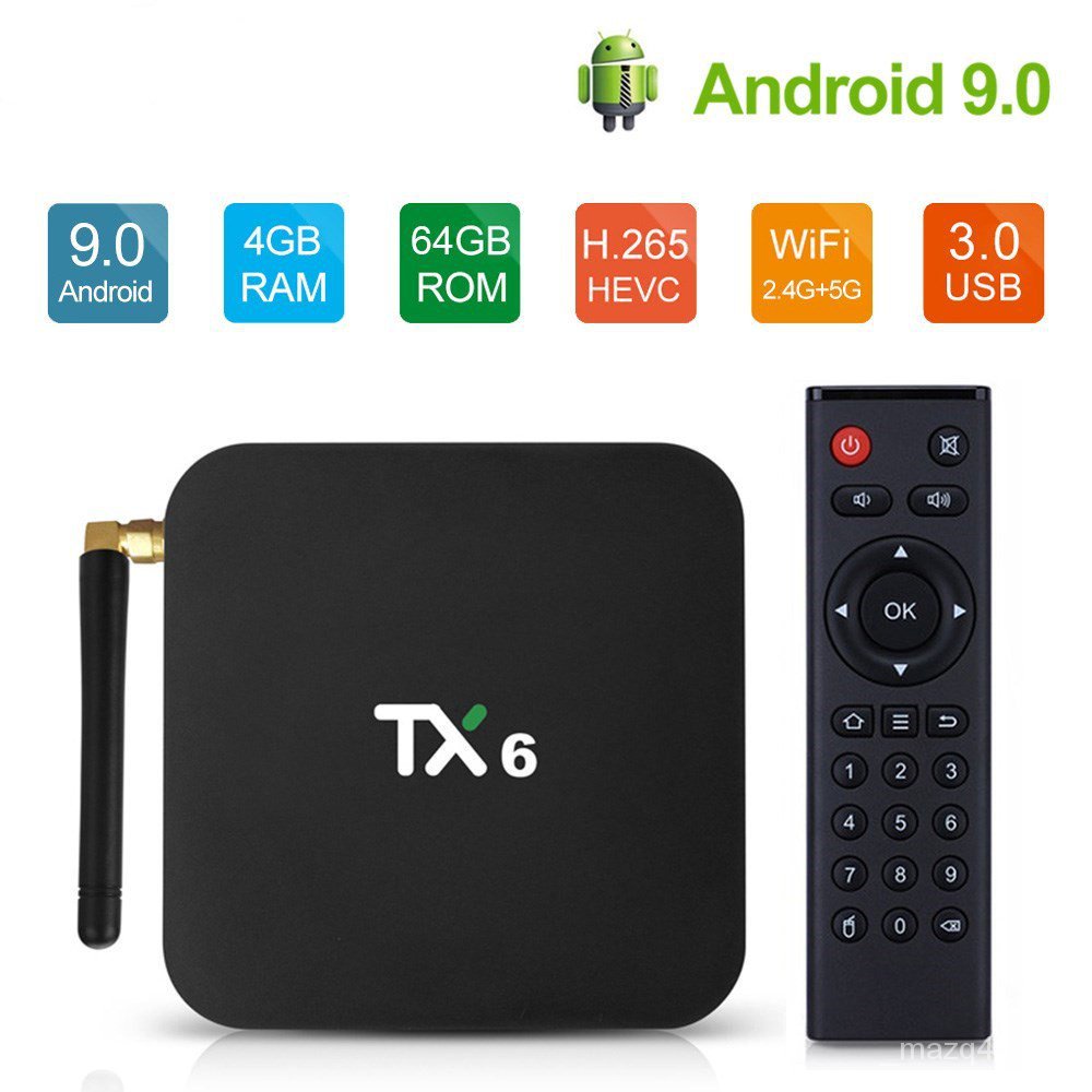 Android Box Model: TX6 กล่องทีวีแอนดรอย ระบบอินเตอร์เน็ต เชื่อมต่อเน็ตได้ทุกค่าย สินค้ามือ2 สภาพดี