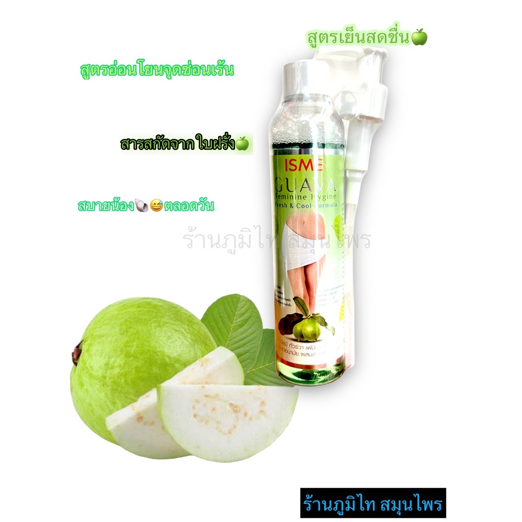 สบู่เหลวอนามัย ผสมใบฝรั่ง ISME อีสมี (200 ml)