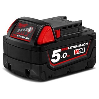 MILWAUKEE NO.M18 B5 (001998238) Lithium-Ion Battery, 18V 5.0Ah Factory Gear By Gear Garage