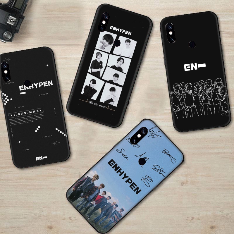 Redmi 4A 4X 5 5A 5 P1us 6 6A 6 Pro 7 7A Spot soft shell โทรศัพท์มือถือกรณี ENHYPEN Band K POP