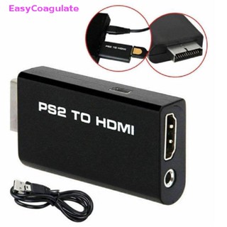 Eas PS2 to HDMI Video อะแดปเตอร์แปลงสายเคเบิ้ล พร้อม 3.5มม.เอาท์พุทเสียง สําหรับ HDTV Monitor US
 Ate