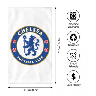 Chelsea F.C. ผ้าขนหนู ทรงสี่เหลี่ยม ขนาด 70x40 ซม. สําหรับออกกําลังกาย โยคะ วิ่ง กลางแจ้ง