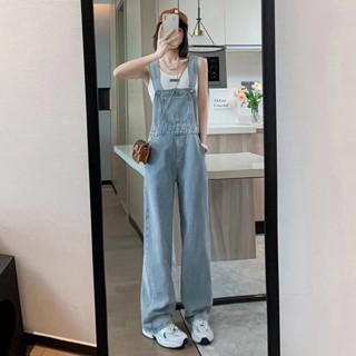 Many Jeans Overalls เอี๊ยมกางเกงยีนส์ขายาวสียีนส์ฟ้าพร้อมส่ง