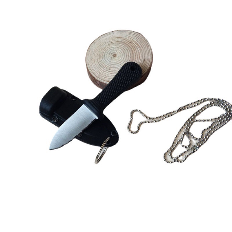 มีดห้อยคอ มีดพก Cold Steel Super Edge Neck Knife Serrated Blade พร้อมส่ง ราคาถูก - รูปที่ 4