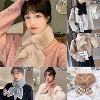 Ab Faux Fur ฤดูหนาวหนาตุ๊กตาคอผ้าพันคอผ้าคลุมไหล่ตุ๊กตาสายผูกผมอุ่น