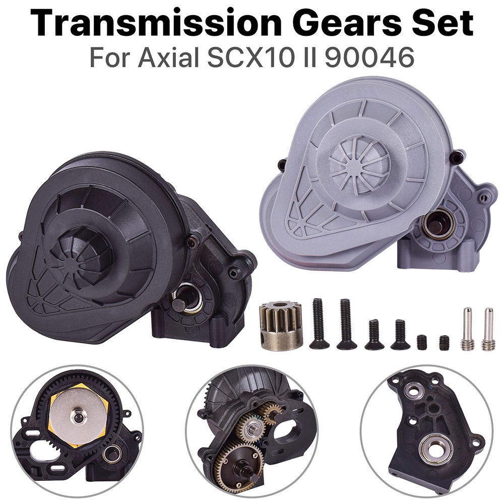 9imod RC เกียร์ 132 มม.เข็มขัดเกียร์เกียร์ชุดสําหรับ 1/10 RC Crawler รถ Axial SCX10 SCX10 II 90046 อ