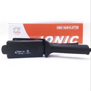 เครื่องหนีบผมซุปเปอร์วี / Super V Inter Ionic Hair-Flatter DeeDee389(ส้ม)ขนาดใหญ่มีฟัน