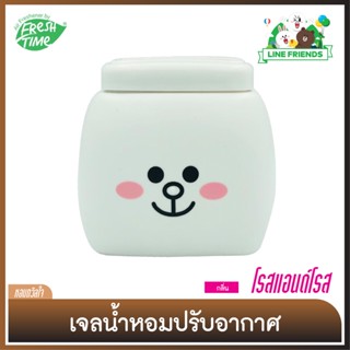 เจลหอมปรับอากาศ [ไลน์เฟรนด์] - กลิ่น โรสแอนด์โรส [ Rose&amp;Rose scented ] 155 ก.