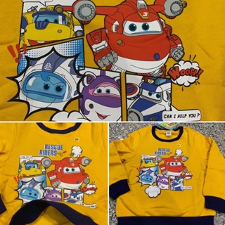 เสื้อผ้ายืดแขนยาว Baleno ลาย Super wings