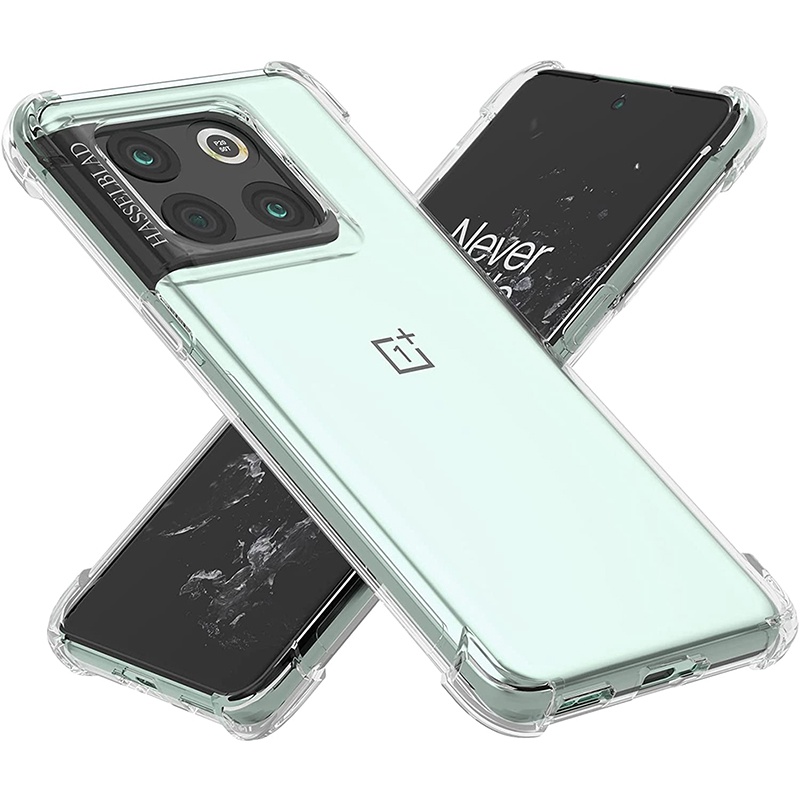 สําหรับ OnePlus 10T 10R 9R 9RT 8T 5 5T 6 6T 7T 7 8 9 10 Pro Crystal Clear Cover Anti-Scratch กันกระแ