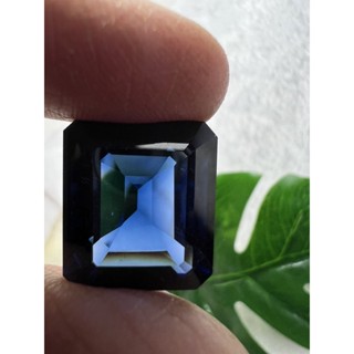 corundum blue sapphire 15x17mm weight 24 carats