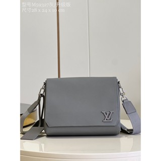 พรี​ ราคา8600 Lv Louis Vuitton Messenger M59327 กระเป๋าสะพาย หนังแท้ กระเป๋าสะพายไหล่