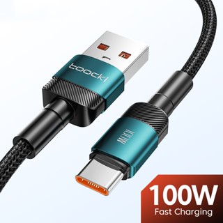 100w USB C To Type C เคเบิล PD สายชาร์จข้อมูล สายไฟ Micro USB C Fast Charger สายเคเบิลข้อมูล Samsung Huawei