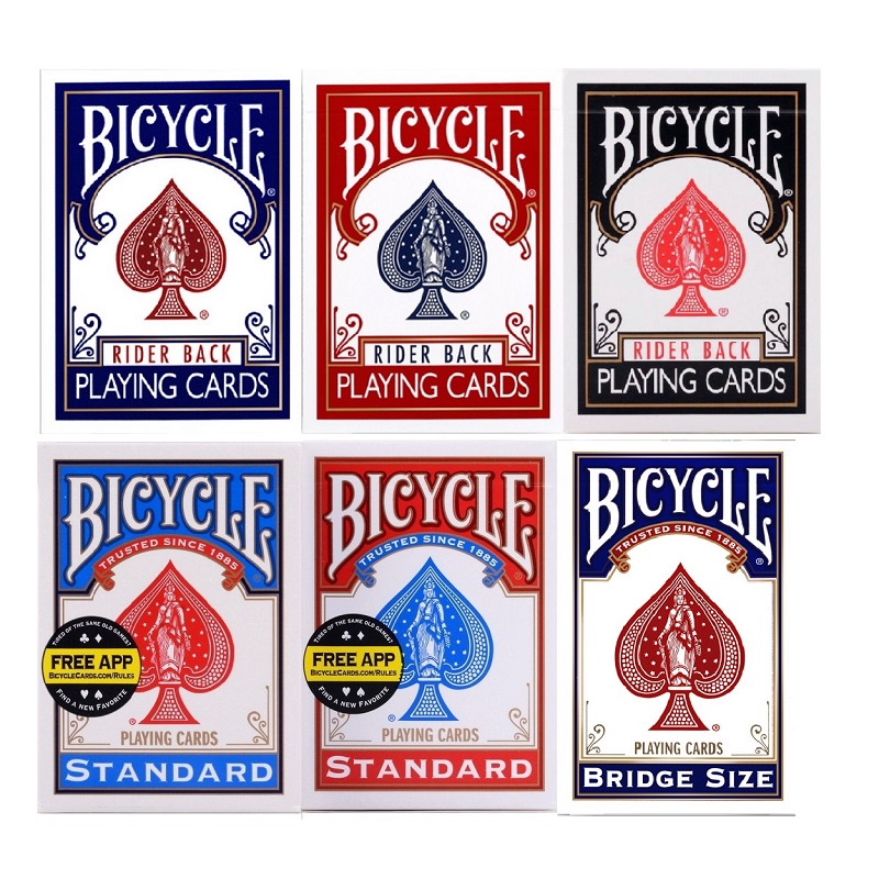 จักรยานไรเดอร์กลับดัชนีมาตรฐานเล่นไพ่สีแดง/สีฟ้า USPCC สหรัฐอเมริกาดาดฟ้ามายากลการ์ดเทคนิคมายากลอุปกรณ์ประกอบฉาก