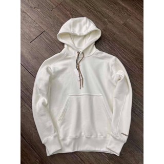 NIKE X JACQUEMUS LE DRAWSTRING HOODIE OFF-WHITE เสื้อกันหนาวแขนยาว แบรนด์ไนกี้ ฮู้ดดี้ สีขาว ปักตัวหนังสือโลโก้ สีทอง