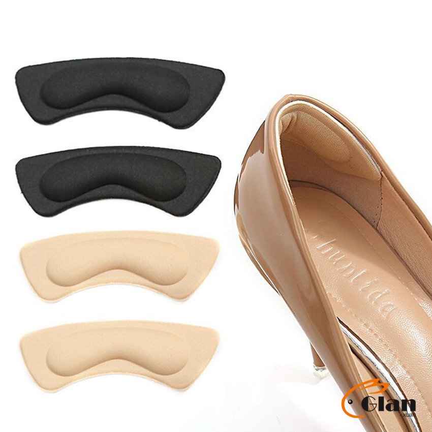 Glanxuan แผ่นกันกัด  แผ่นกันรองเท้ากัด เนื้อนิ่ม ช่วยแก้รองเท้าหลวม 1 แพค ต่อ คู่  Sponge heel pad