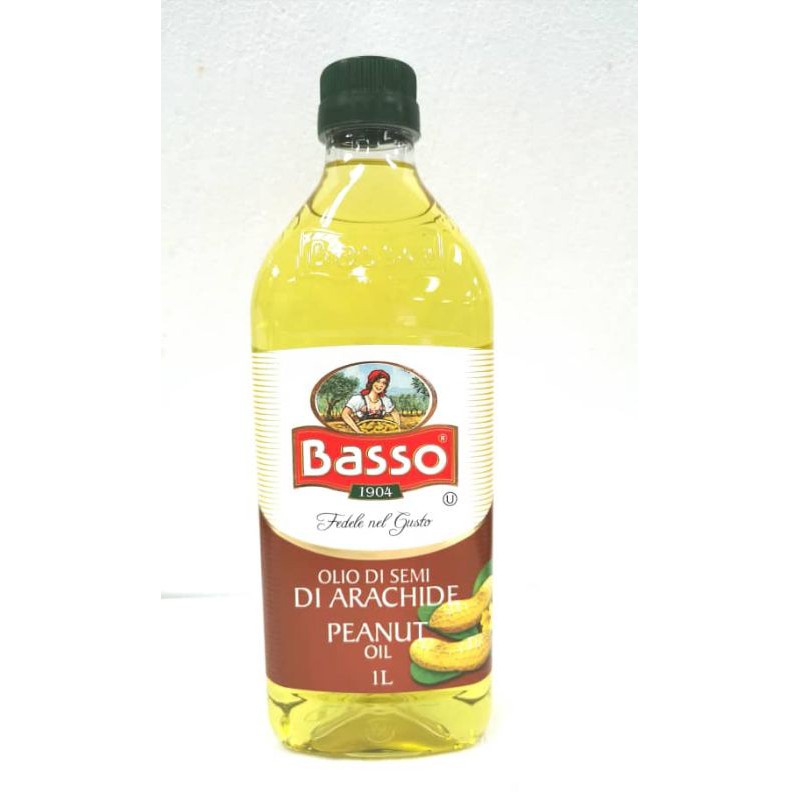 น้ำมันถั่วลิสง บาสโซ่ Basso Peanut Oil 1 litre花生油 意大利进口Product of Italy