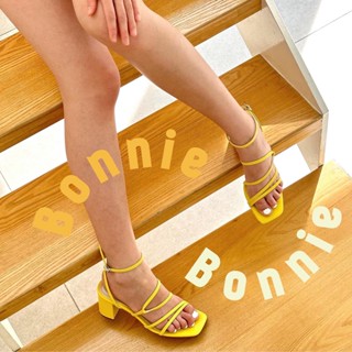 NEW - BONNIE : ) *  พร้อมส่งค่ะ * ส้น 2.6 นิ้ว มี 4 สี หน้าเท้ากว้าง+1ไซส์นะคะ