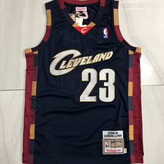 เสื้อกีฬาบาสเก็ตบอล ปักลาย NBA Cleveland Cavaliers No.23 Lebron James