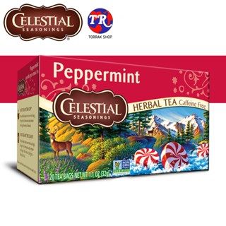 Celestial Seasonings Peppermint Tea  ซีเลสเทียล ชาสมุนไพร เปปเปอร์มิ้น 3กรัม x20ซอง