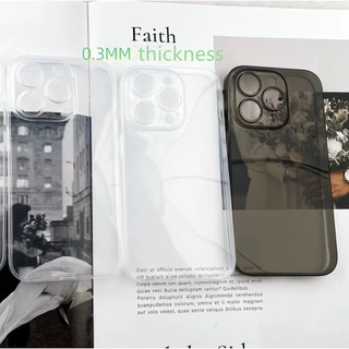 Ultra Thin HD กรณี Hard PC สําหรับ iPhone 17 Pro Max 16 15 Pro Max 14 Pro Max 7 8 Plus XS MAX XR X 11 12 13 Pro Max 17 Air กล้องป้องกันคลุมทั้งหมด Hard Case
