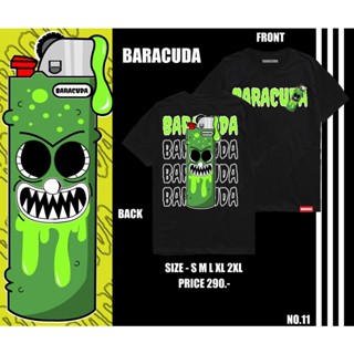 ใหม่ BARACUDA เสื้อยืดสกรีน 🔥 ZIPPO 🔥  #ค่าจัดส่งถูก
