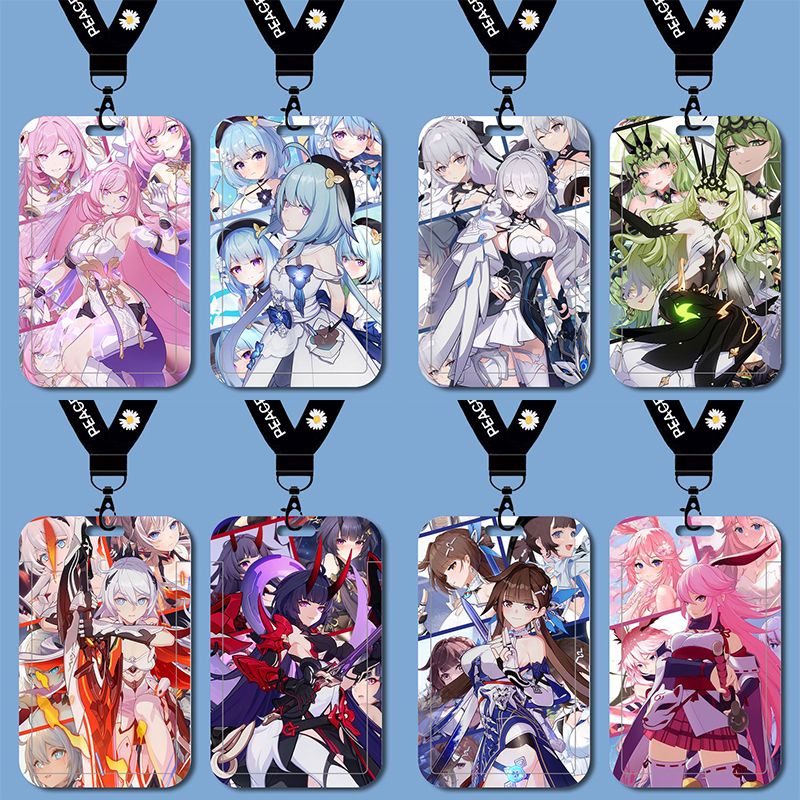 Honkai Impact 3 card set Mobius new Li Sushang key rings chains Elysia collection Bronya Zaychik gam