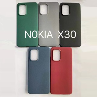 เคสโทรศัพท์มือถือแบบนิ่ม ผิวด้าน บาง ยืดหยุ่น สีพื้น เรียบง่าย สําหรับ Nokia X30