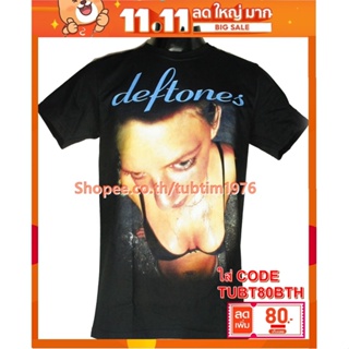 เสื้อวง Deftones เสื้อวินเทจ ลายอมตะ เสื้อวินเทจ เดฟโทนส์ DTE1642