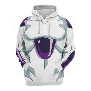 Zedecow Frieza เสื้อกันหนาว มีฮู้ด สีม่วง สําหรับผู้ใหญ่ คอสเพลย์ Frieza