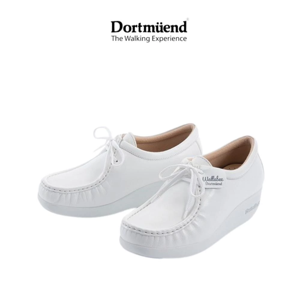 Dortmuend Pro Series Wallabee JS908 002-000 White รองเท้าสุขภาพ รองเท้าหมอ รองเท้าพยาบาล สำหรับผู้ที่ยืน-เดินนาน