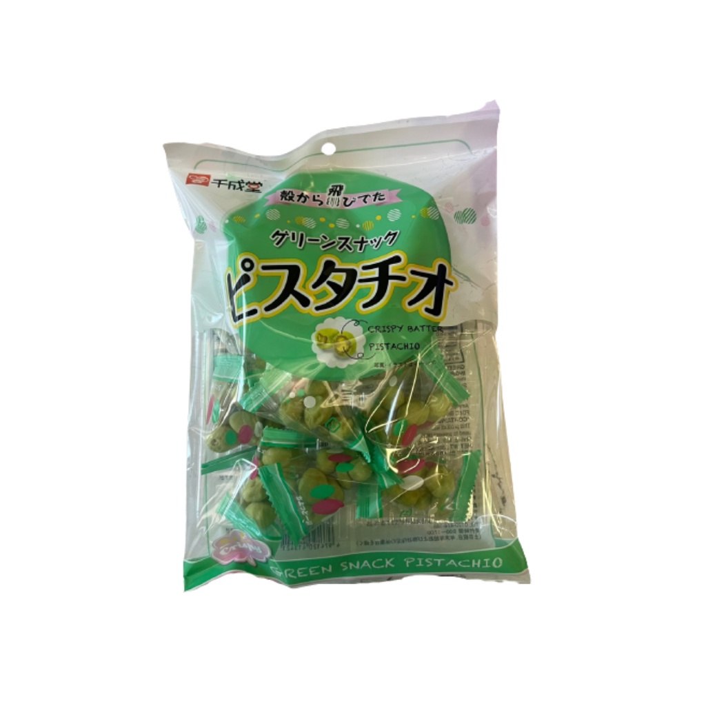 SENNARIDO ถั่วพิสตาชิโอเคลือบแป้งอบกรอบ (GREEN SNACK PISTACHIO) รสออริจินอล ขนาด 90 g