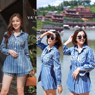 VB#มีS-XL#ชุดเซ็ท#ชุดลายทาง#Vabene