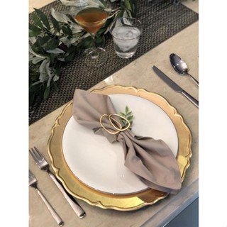 Charger Plate ถาดรองจานอาหารสุดหรู สำหรับห้องอาหารโรงแรม จัด…