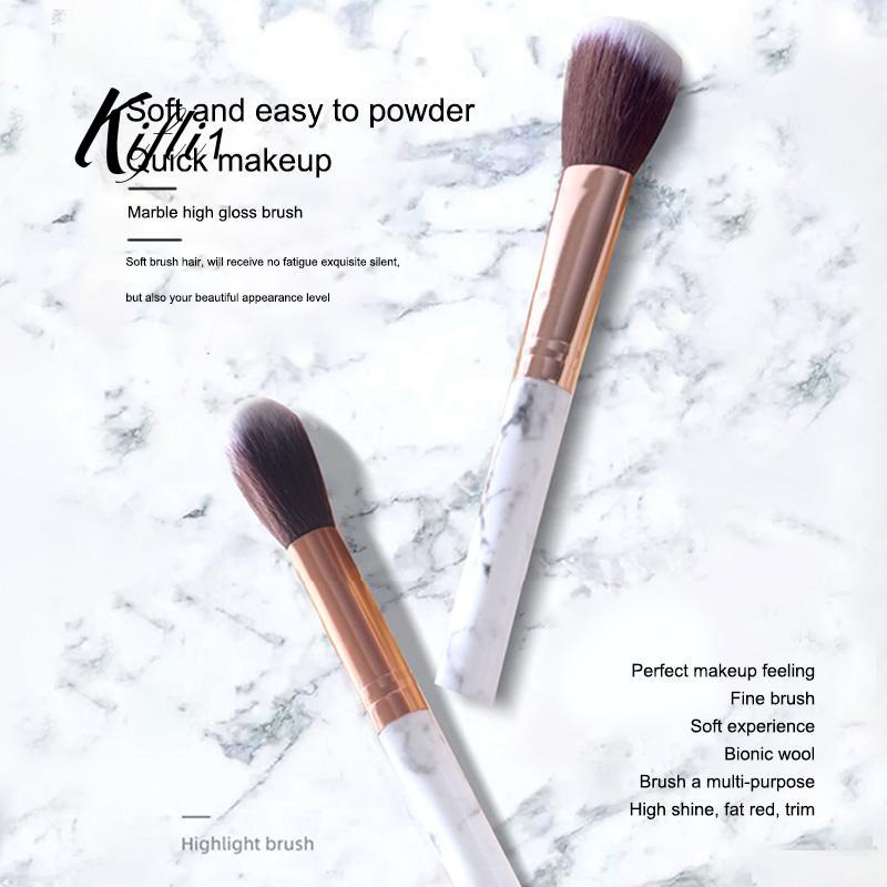 【kifli1】แปรงแต่งหน้า แปรงคอนทัวร์ ไฮไลท์ ลายหินอ่อน สําหรับแต่งหน้า