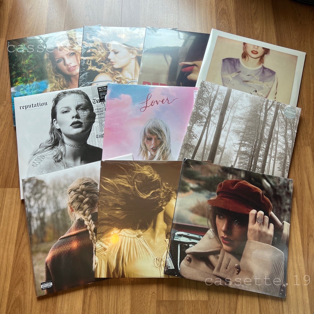 🎁ใช้โค้ดลด20%เหลือ 1,480-2,120฿ แผ่นเสียง Taylor Swift Lover - มีหลายอัลบั้ม (Taylor Swift Vinyl)