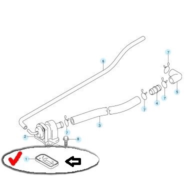 Emission Valve-Valve Assy Air Reed Spin Skywave Skydrive 125 ของแท้ SGP 18450-06G10-000