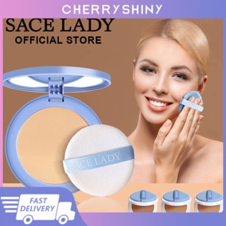 Sace LADY 8g แป้งฝุ่น เนื้อเนียน ติดทนนาน กันน้ํา แป้งแต่งหน้า สีนู้ด ธรรมชาติ