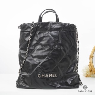 CHANEL BACKPACK 22 BLACK