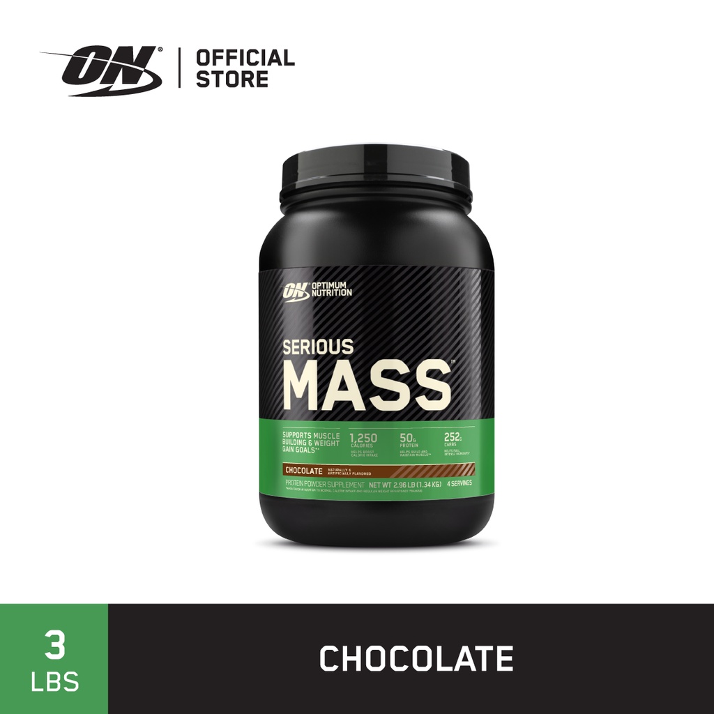 ส่งฟรี Optimum Nutrition Serious Mass Protein Weight Gainer 3 Lbs ...