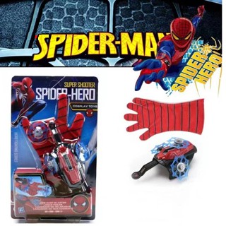 Hero Glove Web Shooter Dart Blaster Launcher Costume Kids Toys Movie Game 2in1 Fabric Gloves And Hand Accessories Of SPI