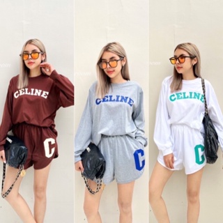 Sweater Short Set  เซทเสื้อสเวตเตอร์ ใส่ซกแขนและชายเสื้อ มาพร้อมกางเกงขาสั้นทรงบาร์บี้