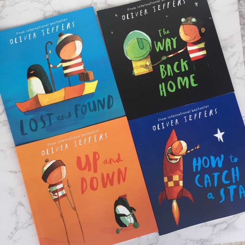 ชุดหนังสือนิทานของ Oliver Jeffer 4 เล่ม พร้อมส่งค่ะ!! คุณตาหมอแนะนำ หนังสือภาพสำหรับเด็ก picturebook หนังสือภาษาอังกฤษ