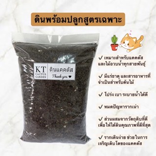 ดินพร้อมปลูก สำหรับแคคตัส,ไม้อวบน้ำทุกสายพันธุ์