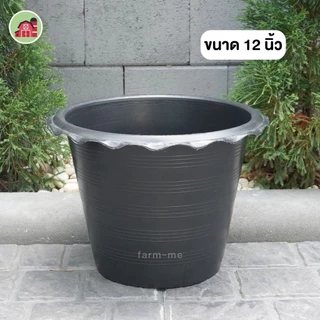 กระถางบัว กระถางปลูกบัว พลาสติก ขนาด 10-12นิ้ว อ่างปลูกไม้น้ำ