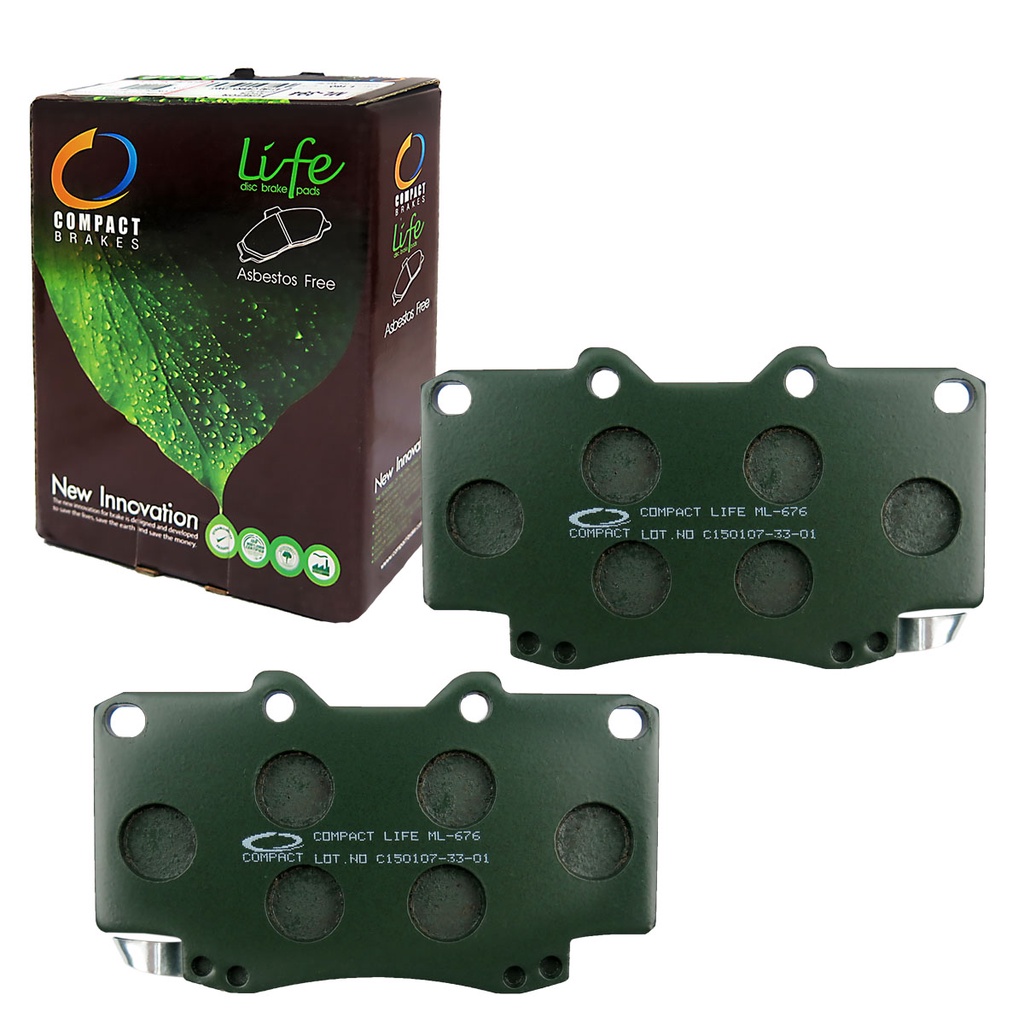 ผ้าดิสเบรคหน้า VIGO05  4x4  COMPACT LIFE (ML-676)  [46808837] (1ชุด)