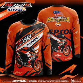 [พร้อมส่ง] Pdtag JERSEY SUBLIMATION HONDA RS150 REPSOL EDITION ORANGE JERSI KONVOI