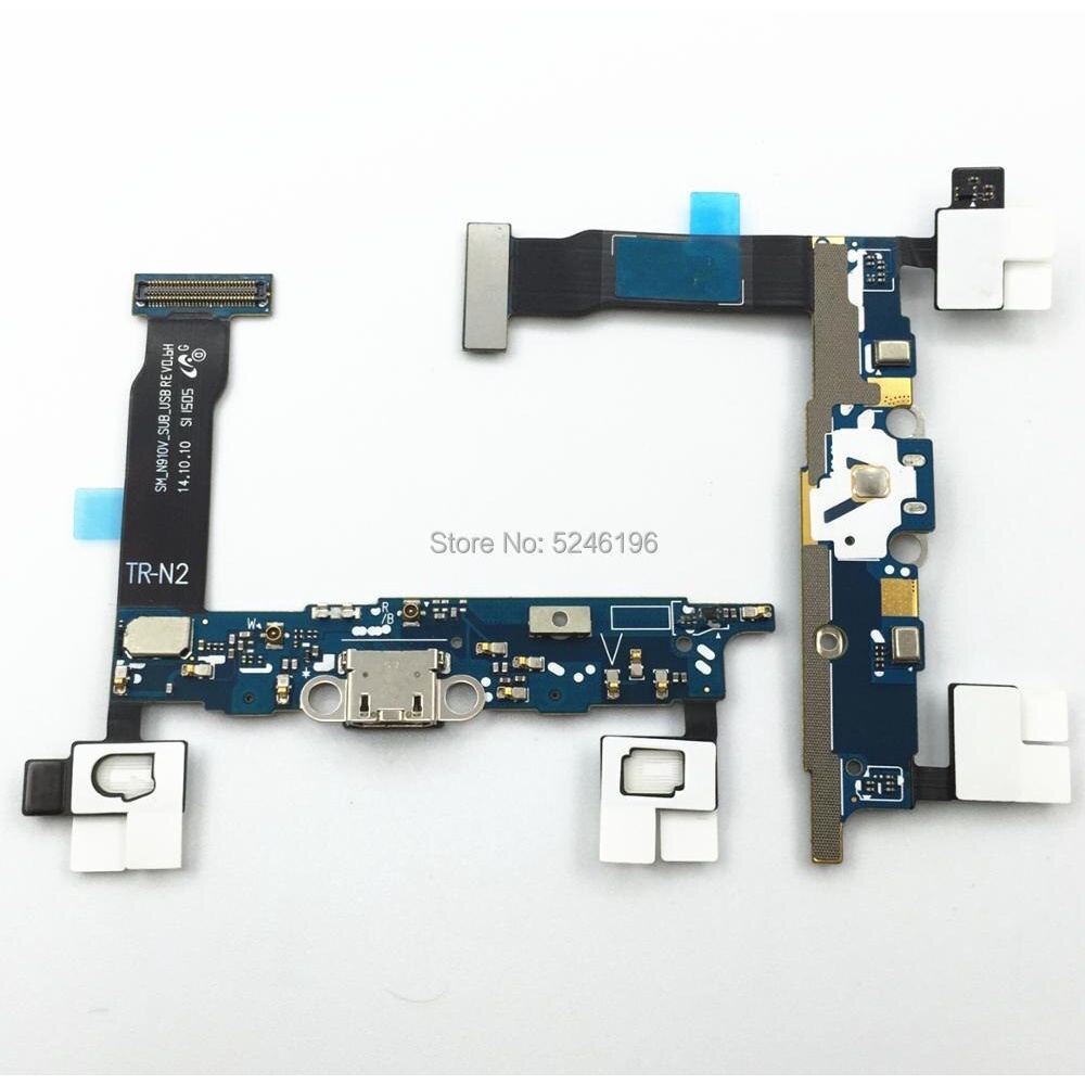 USB สําหรับ Samsung Galaxy หมายเหตุ 4 N9100 N910V N910A N910T N910S N910F N910G ชาร์จพอร์ต Dock mini