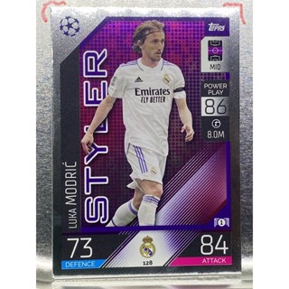 การ์ดนักฟุตบอล 2022/23 Luka Modric การ์ดสะสมทีม Real madrid c.f. การ์ดนักเตะ รีลมาดริด เรอัลมาดริด